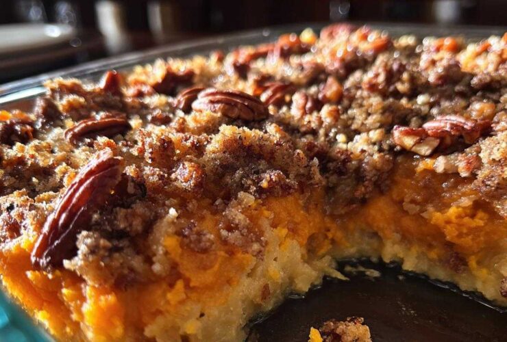 Sweet Potato Casserole with Crunchy Twist