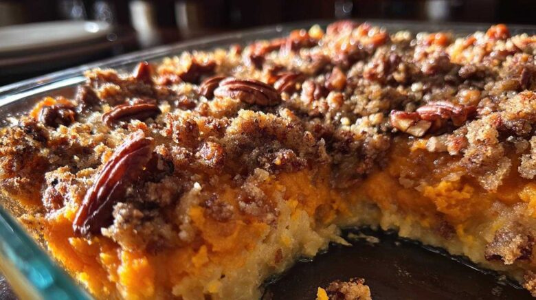 Sweet Potato Casserole with Crunchy Twist