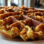 Thanksgiving Leftover Stuffing Waffles