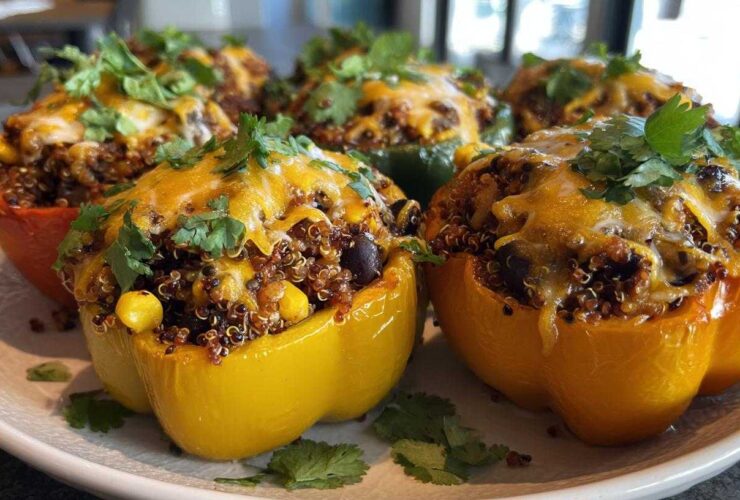 Veggie-Packed Stuffed Bell Peppers