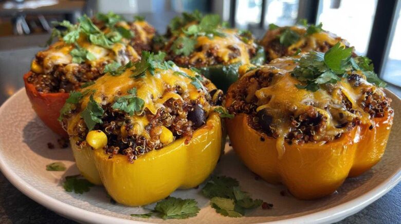 Veggie-Packed Stuffed Bell Peppers