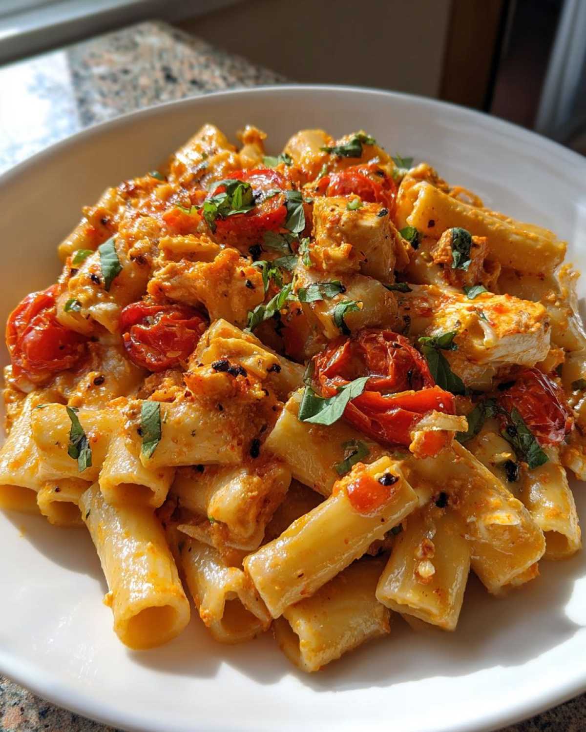 Baked Feta Pasta with Cherry Tomatoes - detail 2