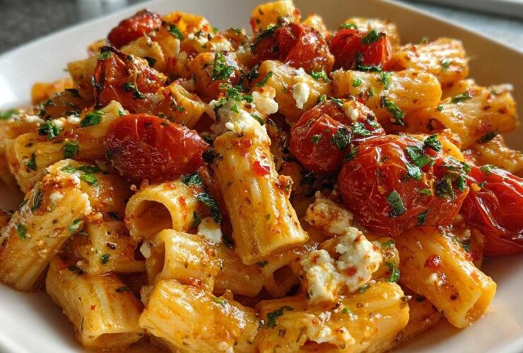 Baked Feta Pasta with Cherry Tomatoes