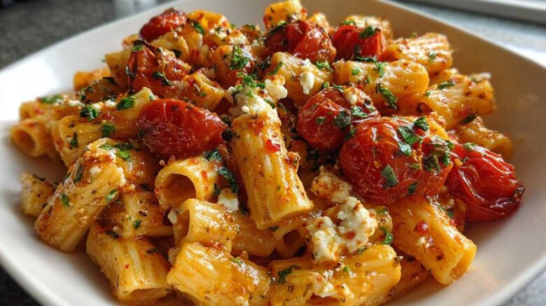 Baked Feta Pasta with Cherry Tomatoes