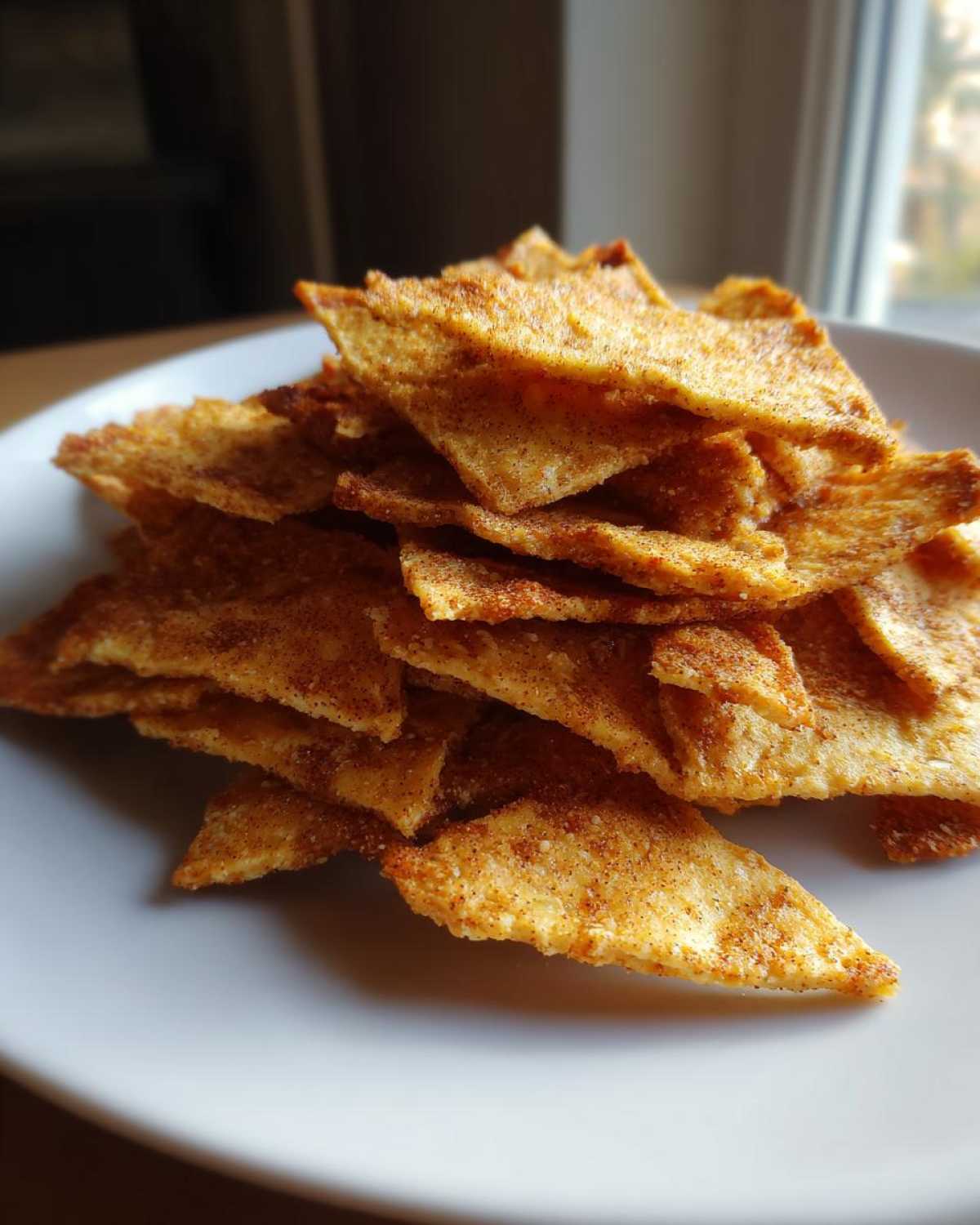 Baked Tahini & Paprika Hummus Chips - detail 3