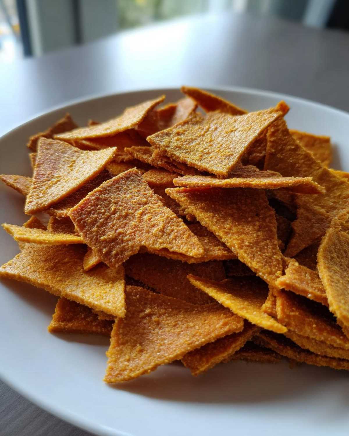 Baked Tahini & Paprika Hummus Chips - detail 4