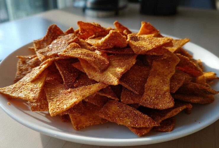 Baked Tahini & Paprika Hummus Chips