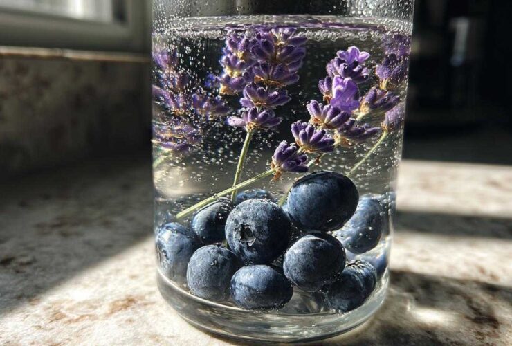 Blueberry Lavender Detox Water