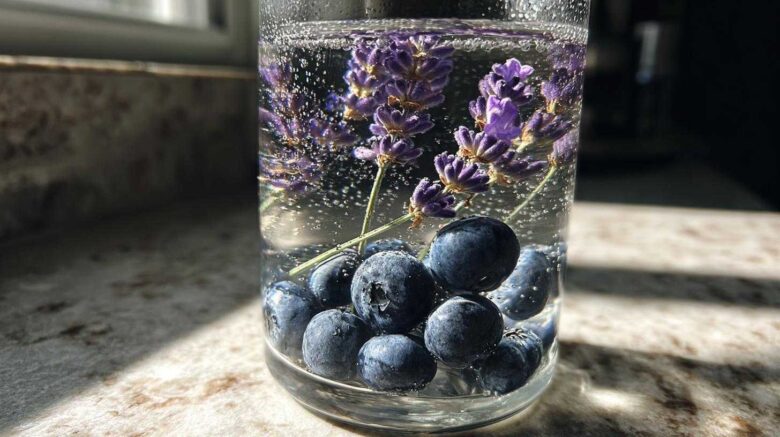 Blueberry Lavender Detox Water