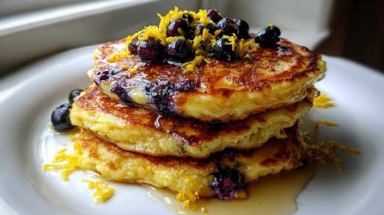 Blueberry Lemon Ricotta Pancakes