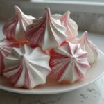 Candy Cane Meringue Kisses
