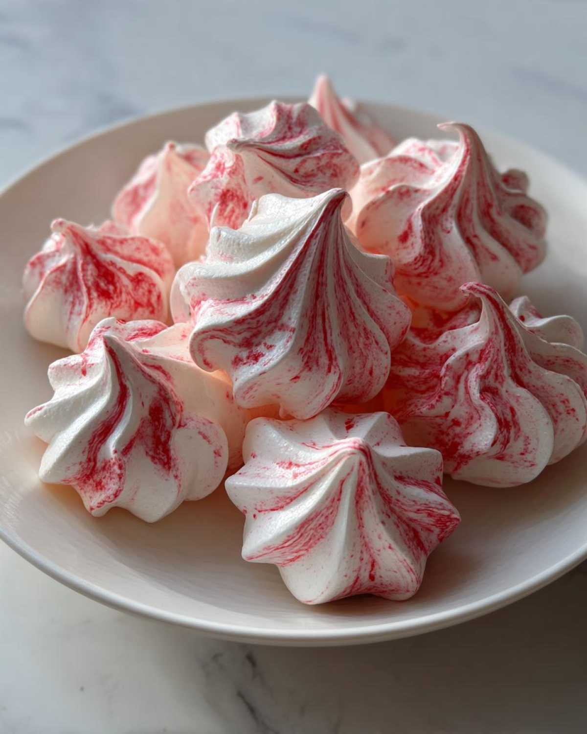 Candy Cane Meringue Kisses - detail 4