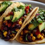 Cauliflower Tortilla Black Bean Tacos