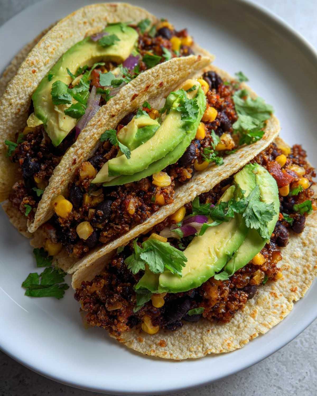Cauliflower Tortilla Black Bean Tacos - detail 4