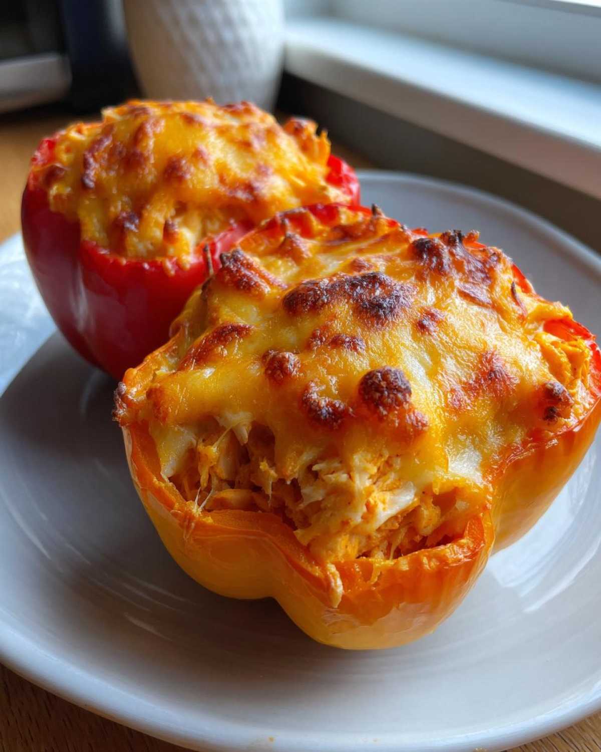 Cheesy Buffalo Chicken Stuffed Peppers - detail 1