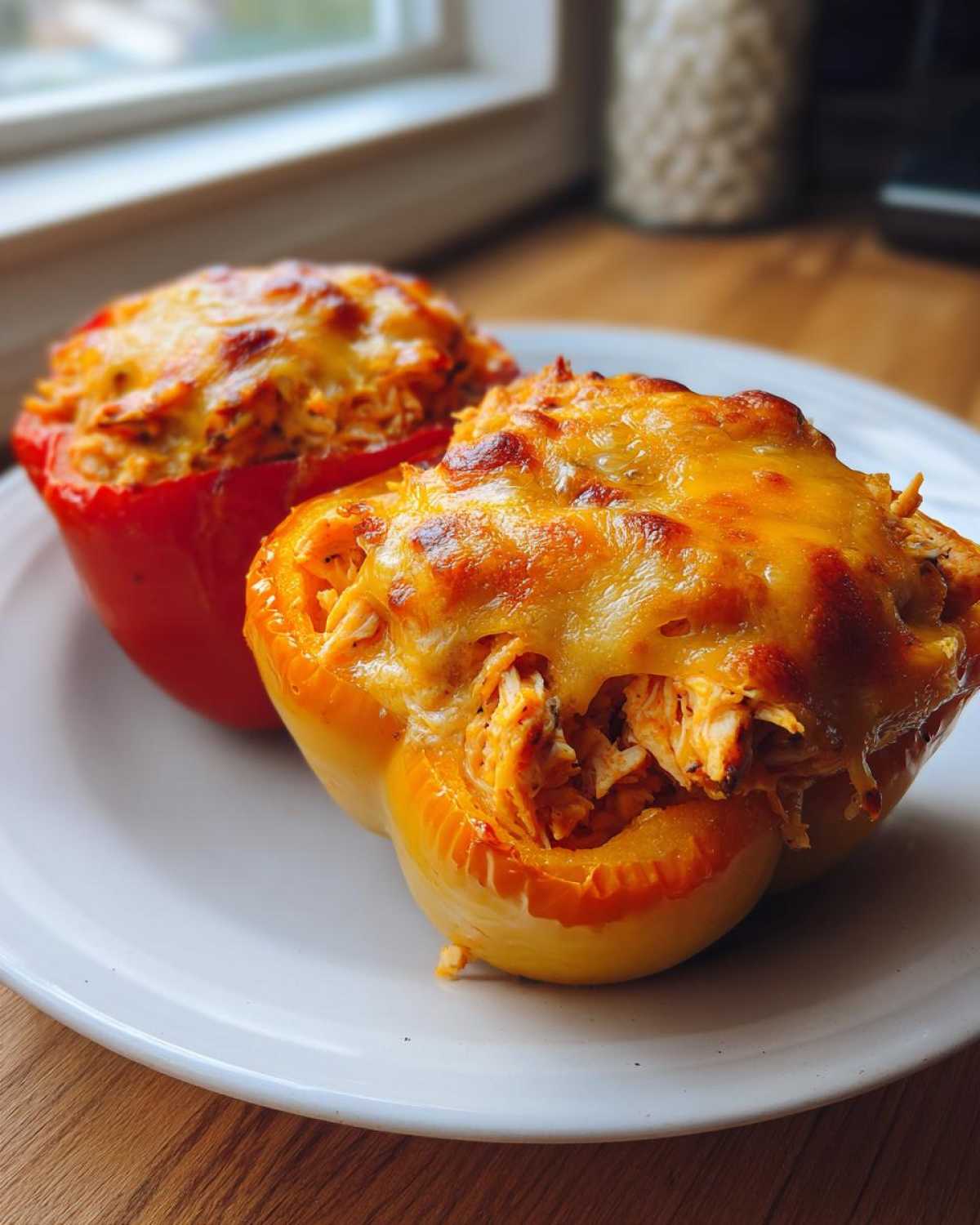 Cheesy Buffalo Chicken Stuffed Peppers - detail 2