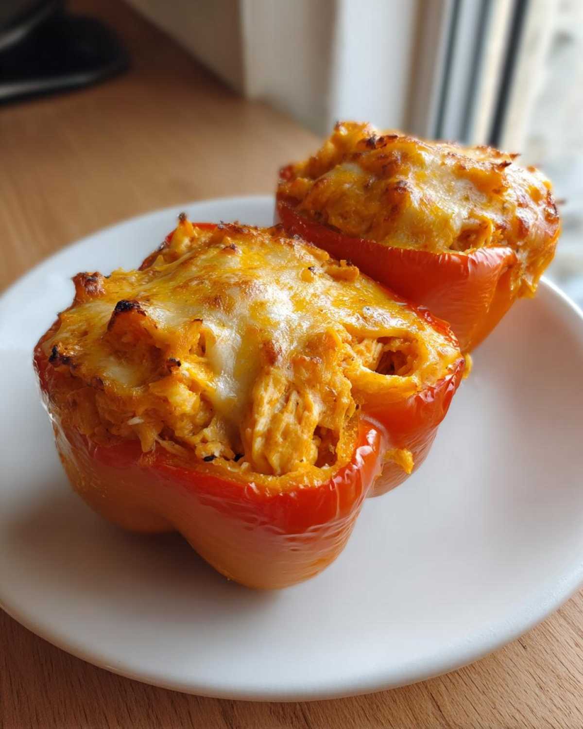 Cheesy Buffalo Chicken Stuffed Peppers - detail 3