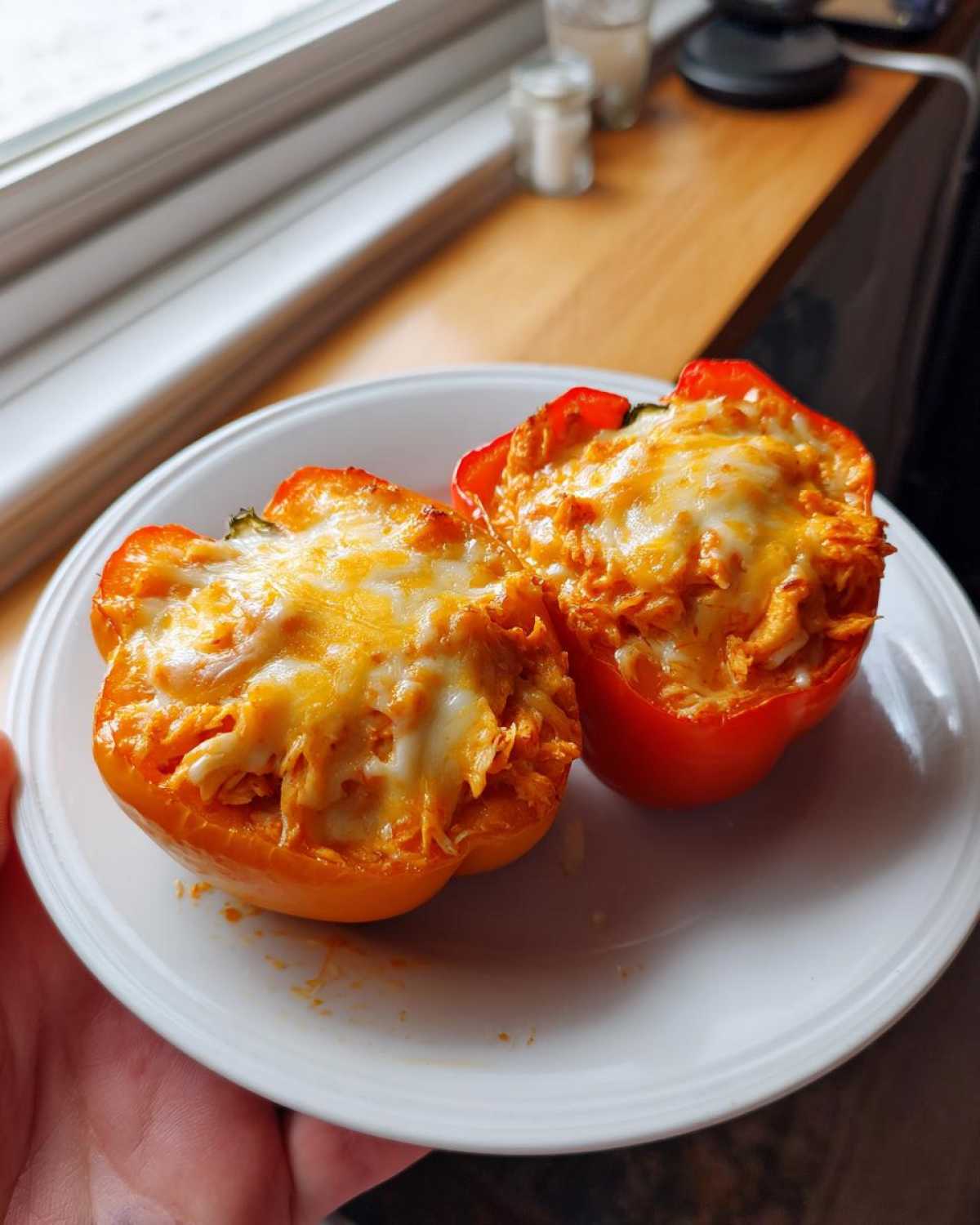 Cheesy Buffalo Chicken Stuffed Peppers - detail 4