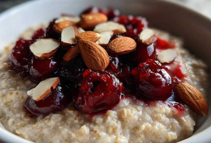 Cherry Almond Steel-Cut Oats