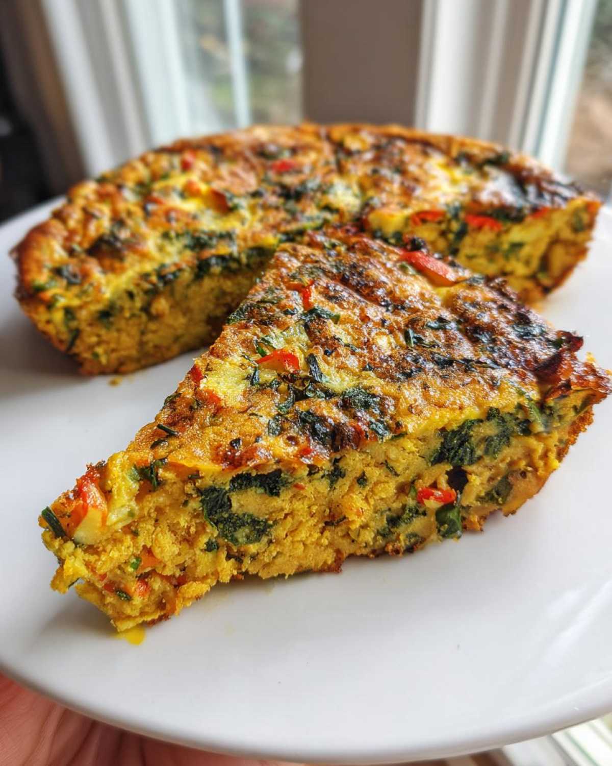 Chickpea Flour Veggie Frittata - detail 4