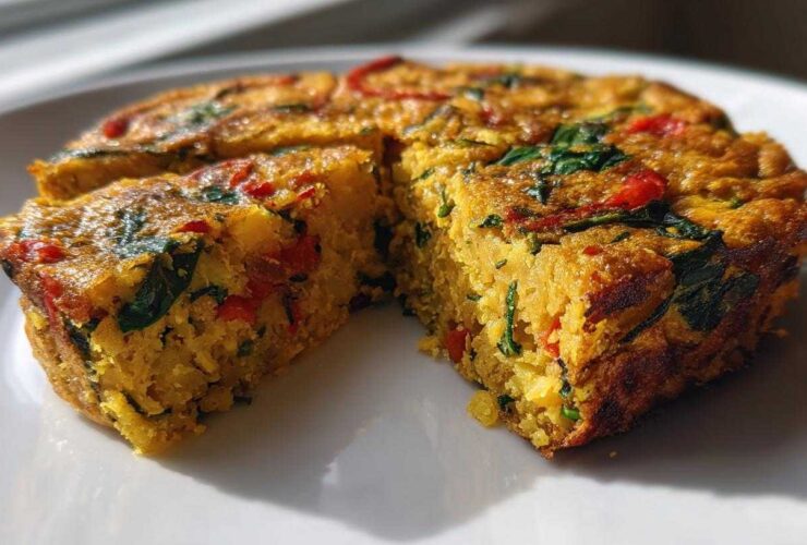 Chickpea Flour Veggie Frittata