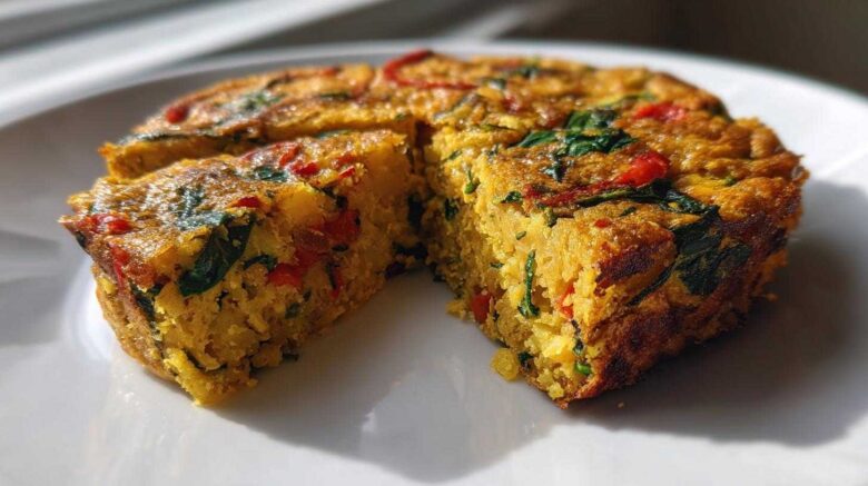 Chickpea Flour Veggie Frittata