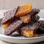 Chocolate-Dipped Candied Ginger Slices