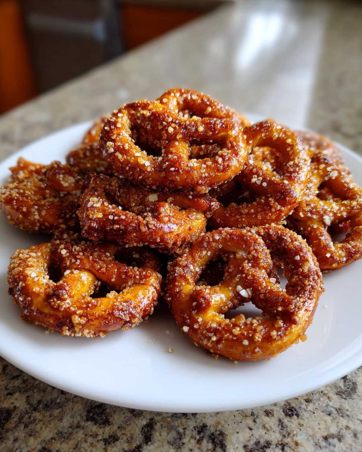 Cinnamon Roasted Almond Butter Pretzels - detail 2