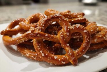 Cinnamon Roasted Almond Butter Pretzels
