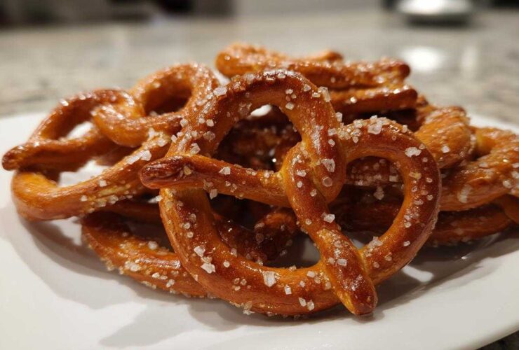 Cinnamon Roasted Almond Butter Pretzels