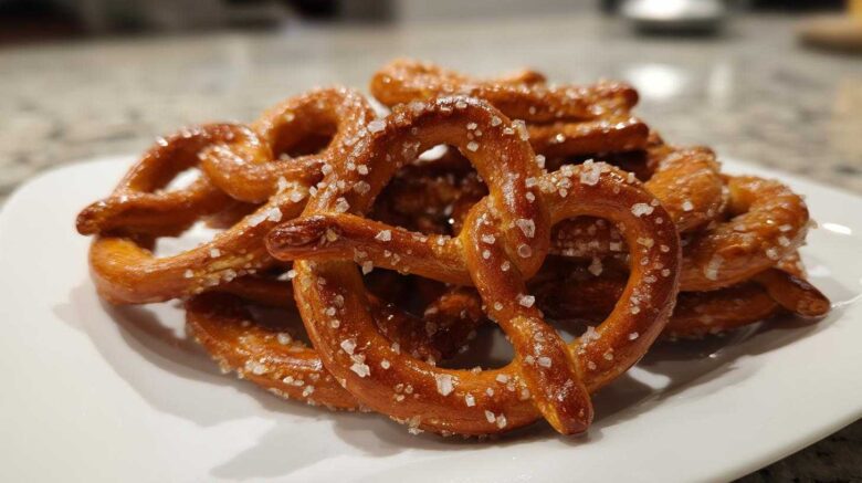 Cinnamon Roasted Almond Butter Pretzels