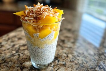Coconut Lime Chia Pudding Parfait