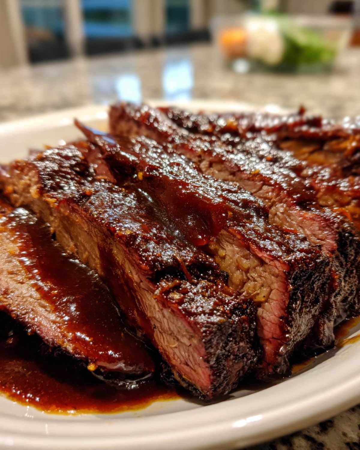 Coffee-Rubbed Beef Brisket with Cocoa BBQ Sauce - detail 1