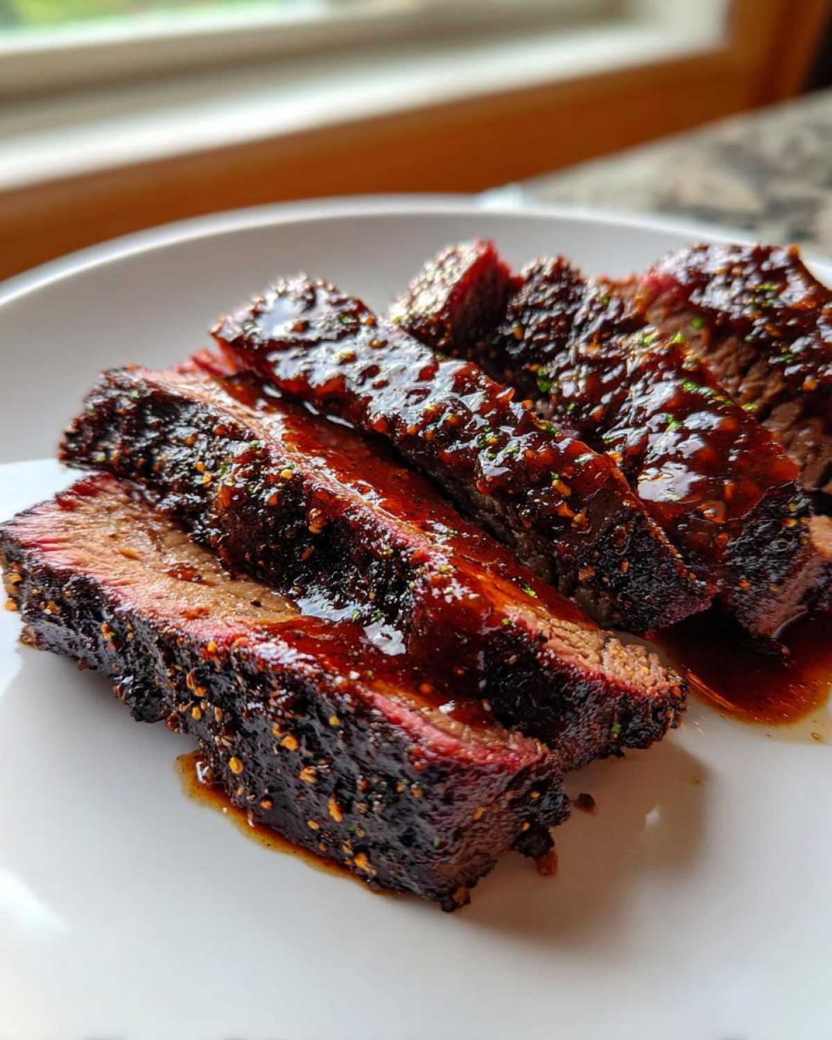 Coffee-Rubbed Beef Brisket with Cocoa BBQ Sauce - detail 3