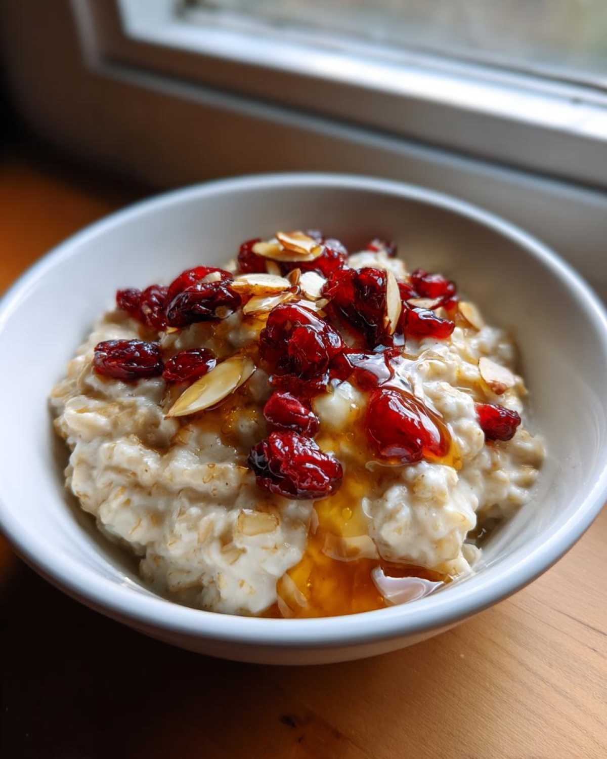 Cranberry Almond Porridge with Honey - detail 4