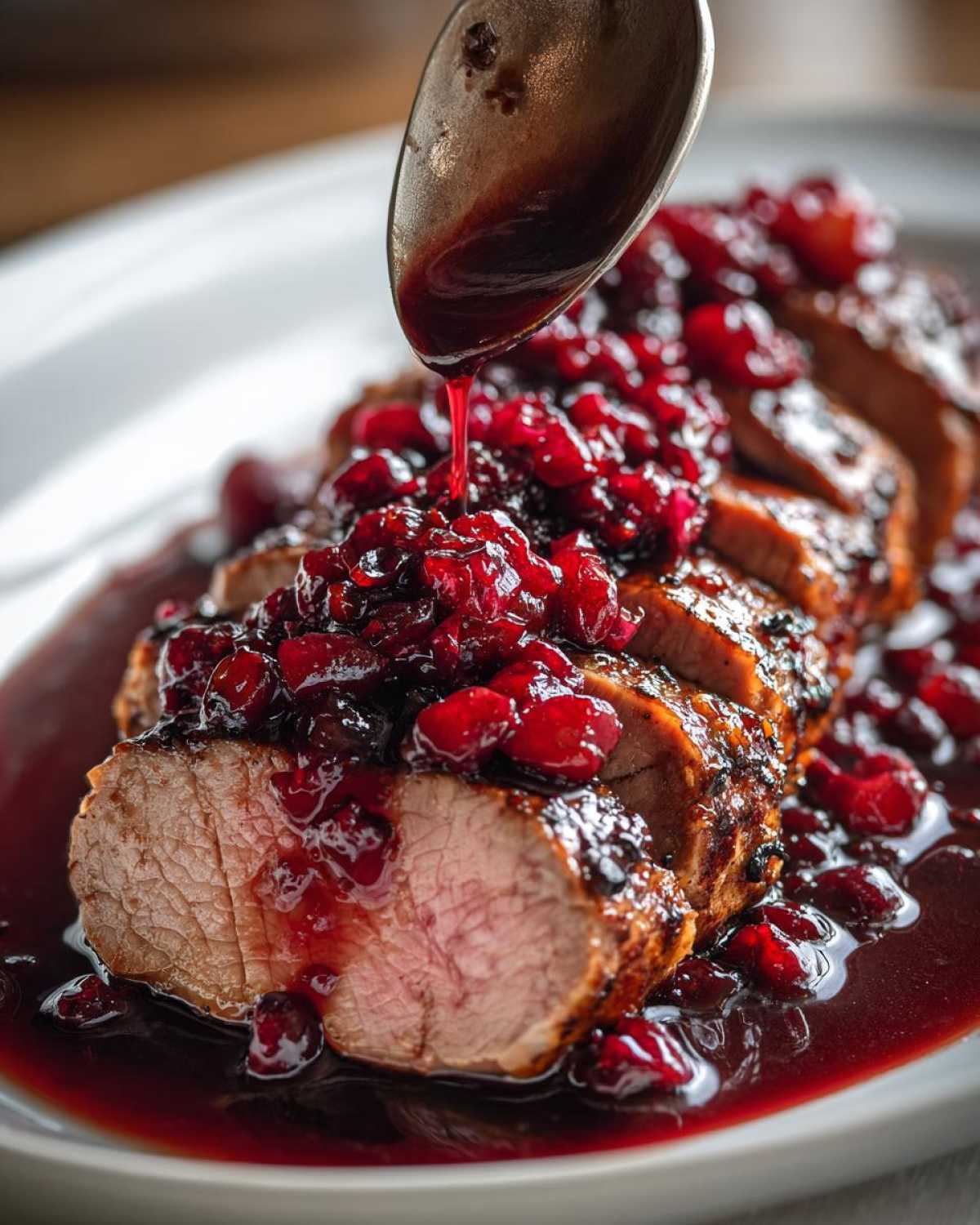 Cranberry Balsamic Pork Tenderloin - detail 1
