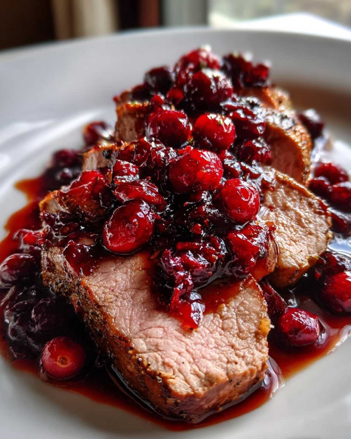Cranberry Balsamic Pork Tenderloin - detail 2