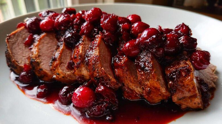 Cranberry Balsamic Pork Tenderloin