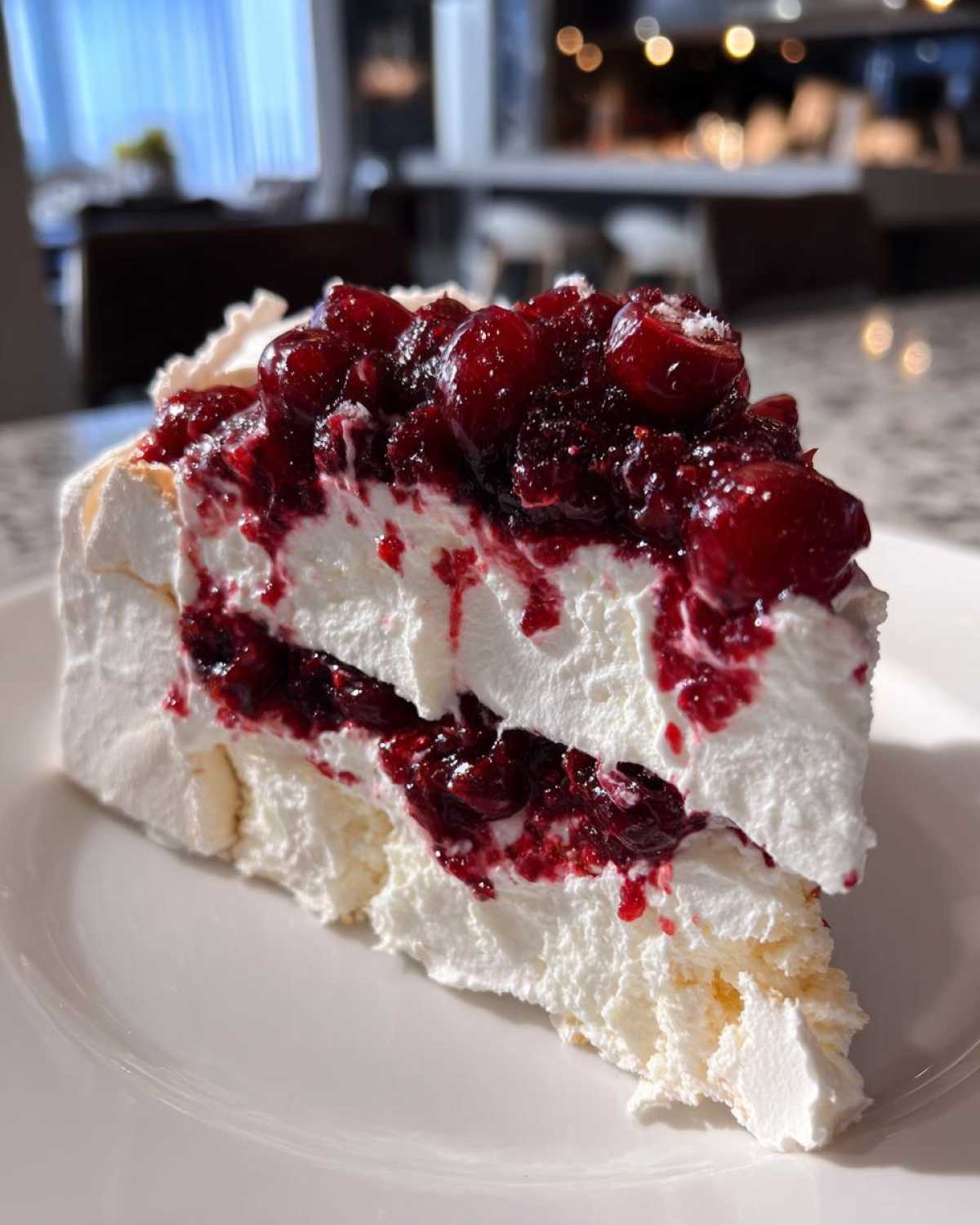 Cranberry Gingerbread Pavlova - detail 4