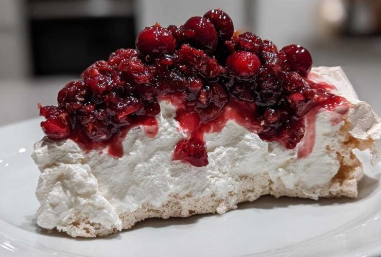 Cranberry Gingerbread Pavlova