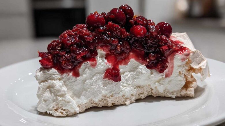 Cranberry Gingerbread Pavlova
