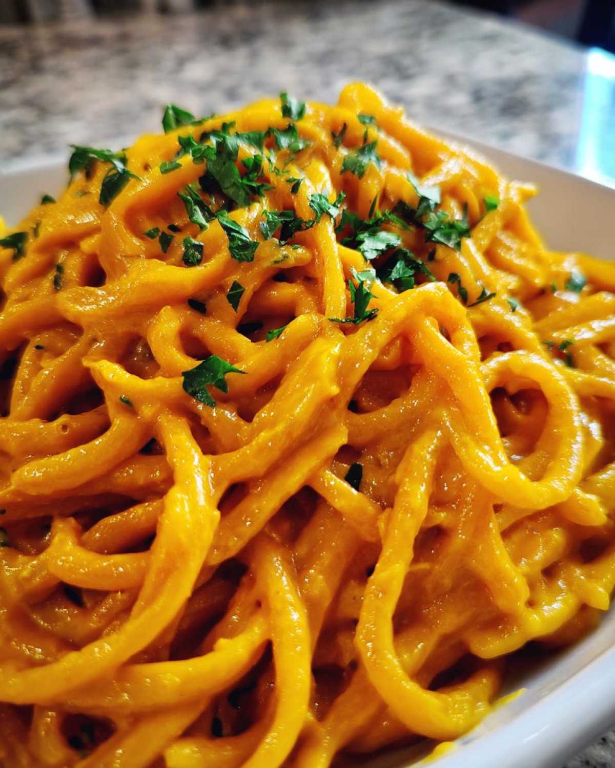 Creamy Pumpkin Turmeric Pasta - detail 1
