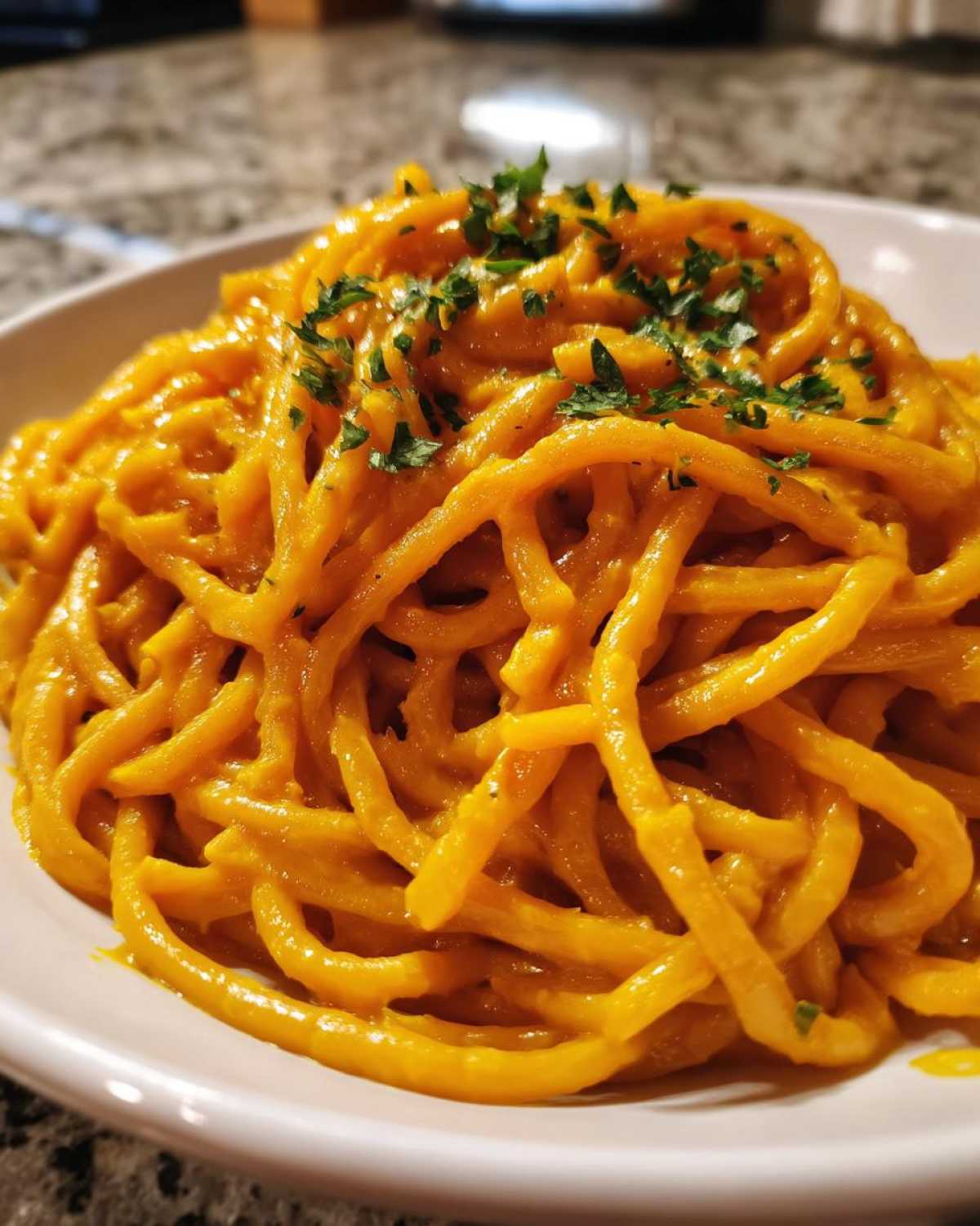 Creamy Pumpkin Turmeric Pasta - detail 2