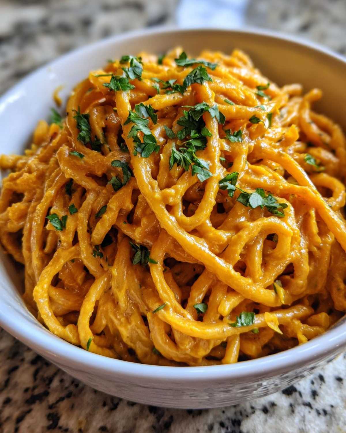 Creamy Pumpkin Turmeric Pasta - detail 3