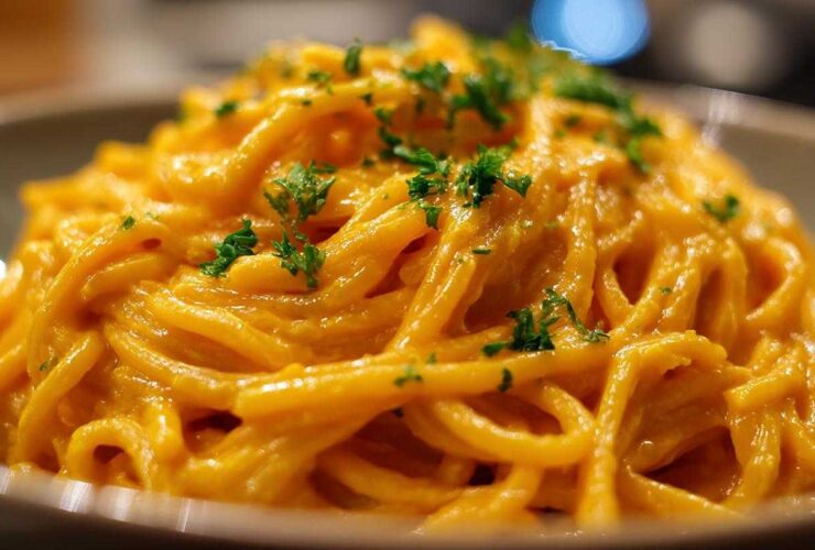 Creamy Pumpkin Turmeric Pasta
