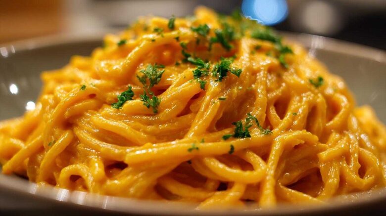 Creamy Pumpkin Turmeric Pasta