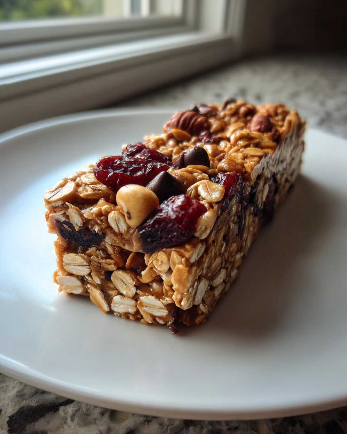Dark Chocolate Cherry Granola Bars - detail 1