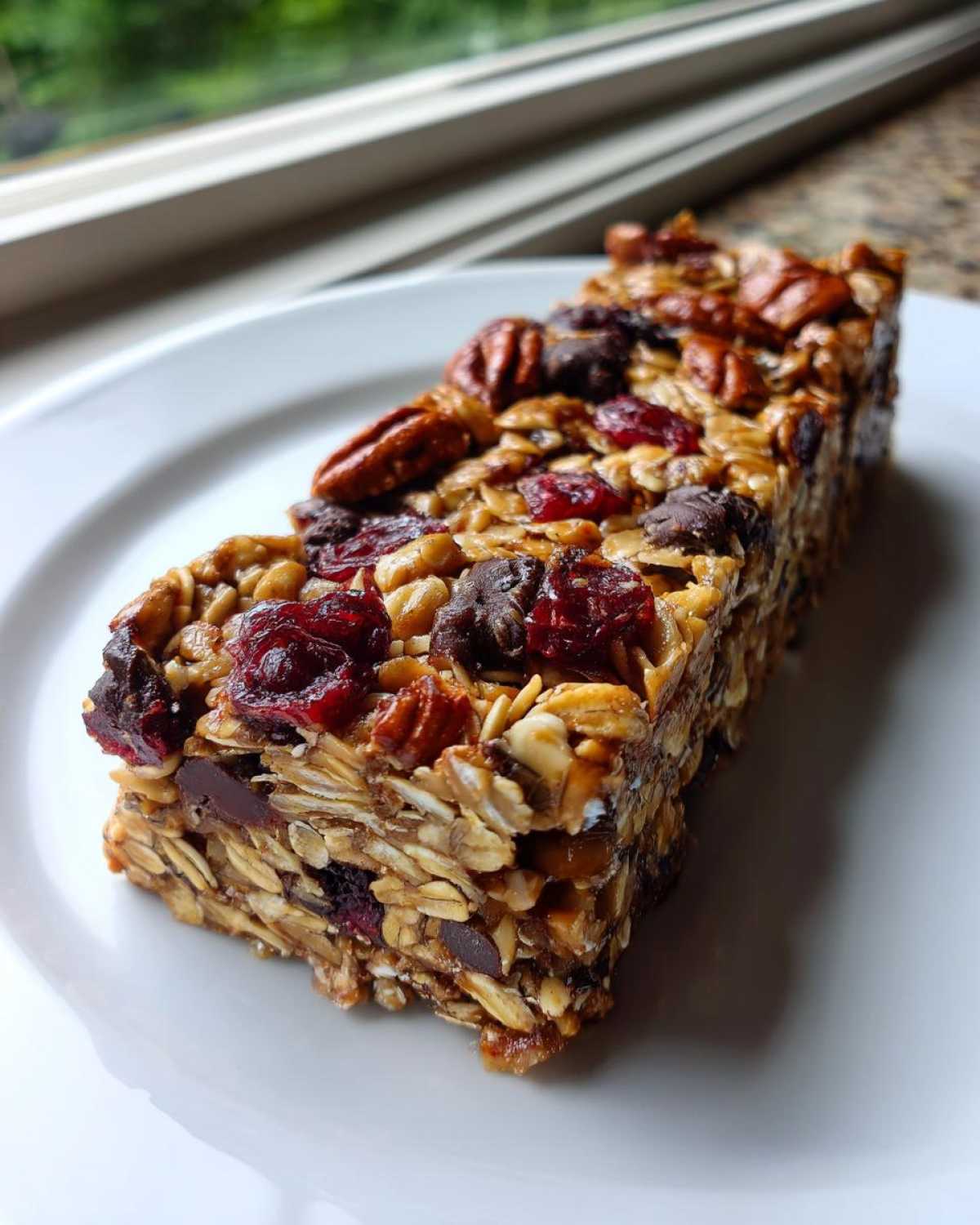Dark Chocolate Cherry Granola Bars - detail 3