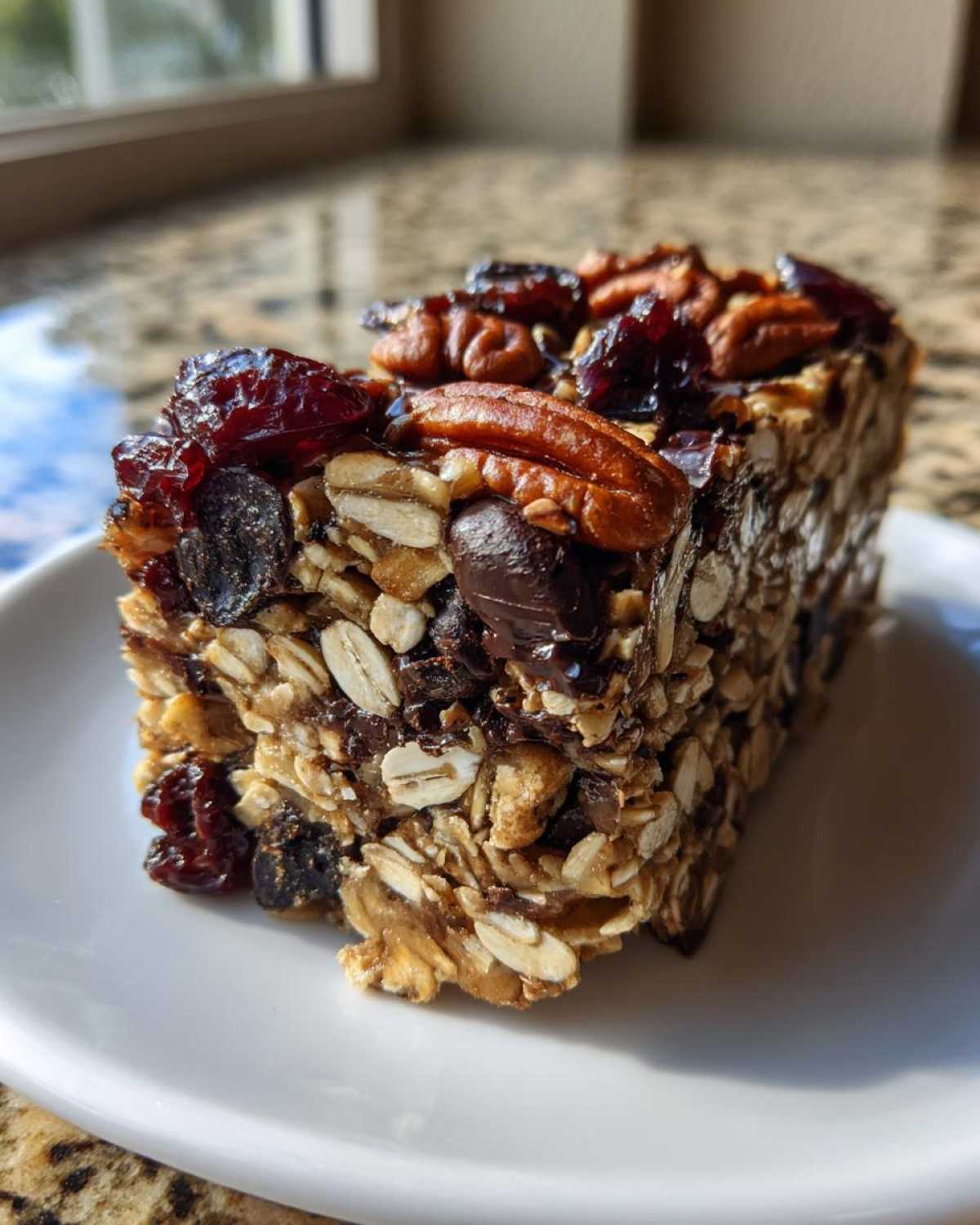 Dark Chocolate Cherry Granola Bars - detail 4