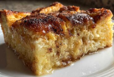 Eggnog French Toast Bake with Nutmeg